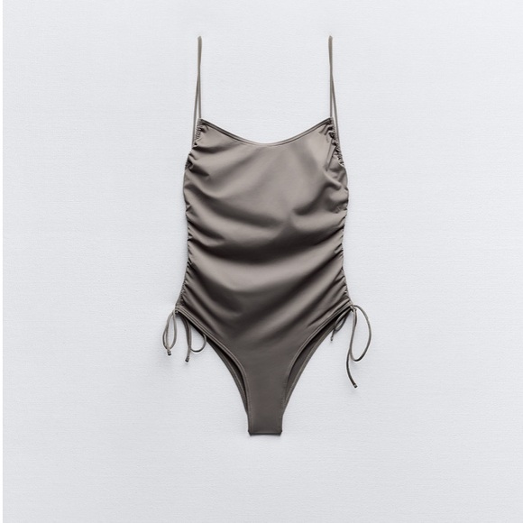 Zara Ruched Tie Dye Swimsuit - Picture 8 of 9